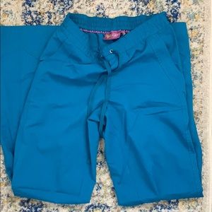 healing hands purple label blue scrub pants